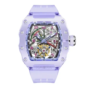 Transparent Crystal Tourbillon Watch